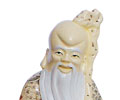 Shou (9.5"),Ivory Carvings (longevity),Simulated Ivory Carving,The Taoist god