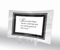 1 Corinthians 13:13 in curved acrylic frame