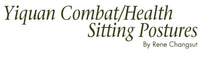 Yiquan combat/health sitting postures
