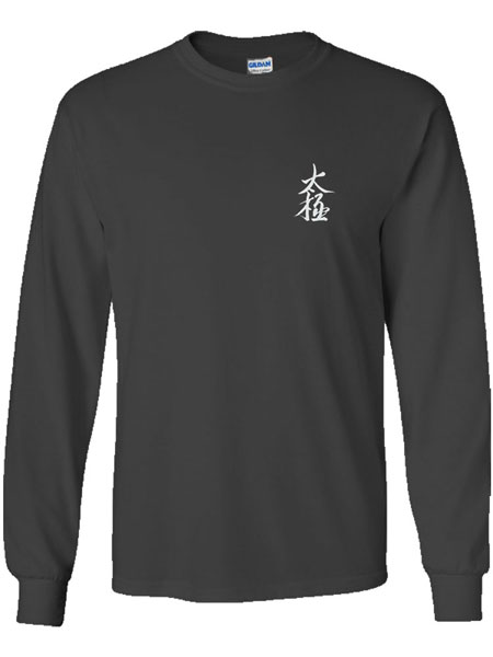 "Taiji" (T'ai Chi) Calligraphy T-Shirt (Long Sleeve)